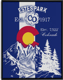 Estes Park Design_3 Framed Canvas