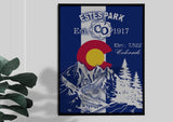 Estes Park Design_3 Framed Canvas