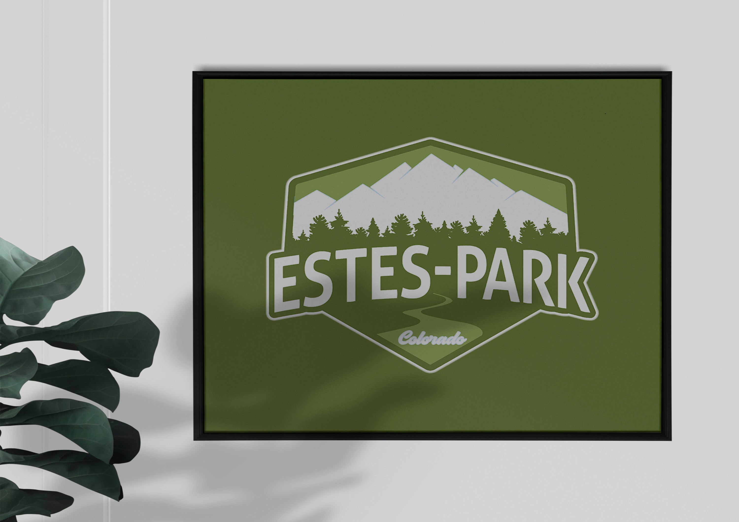 Estes Park Design_6 Framed Canvas