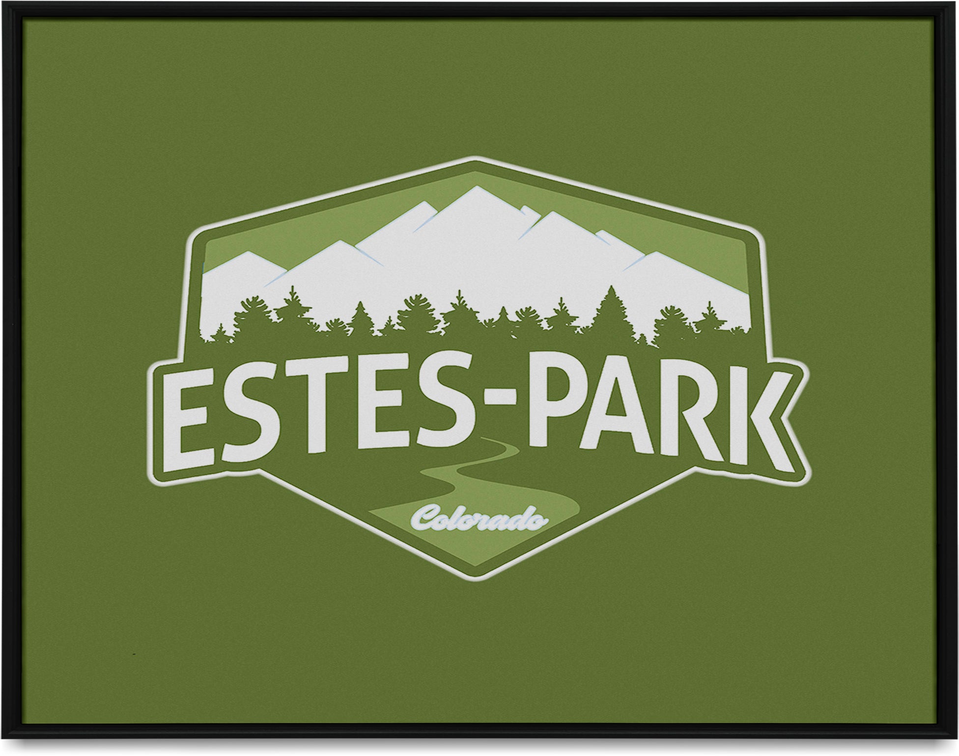 Estes Park Design_6 Framed Canvas