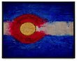 Colorado Flag Design_1 Framed Canvas