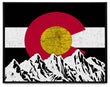 Colorado Flag Design_2 Framed Canvas