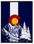 Colorado Flag Design_5 Framed Canvas