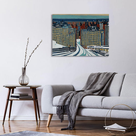 Frosted Pathways Canvas Print