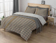 Gingham  Sherpa Comforter Set