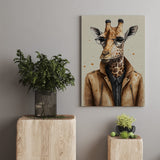 Giraffe Chic Canvas Print