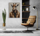 Giraffe Chic Canvas Print