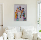 Giraffe Duo Canvas Print