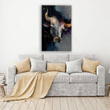 Gold Bull Canvas Art