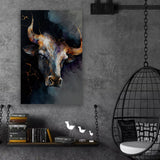 Gold Bull Canvas Art