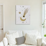 Gold Crescent Canvas Print