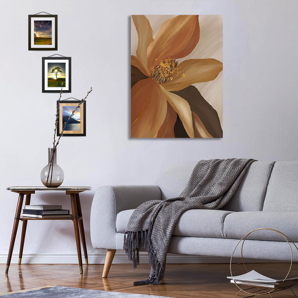 Golden Bloom Canvas Print