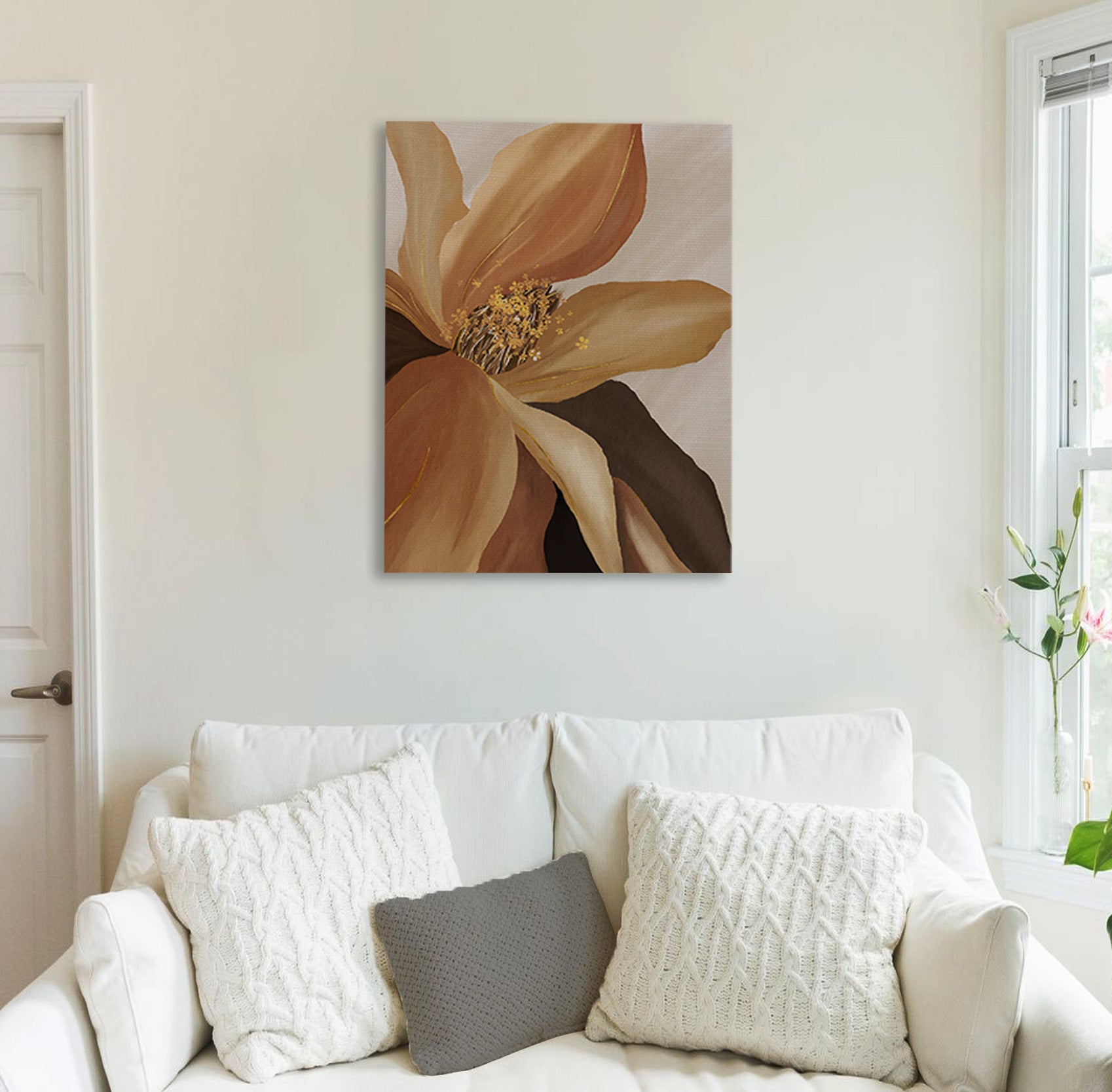 Golden Bloom Canvas Print