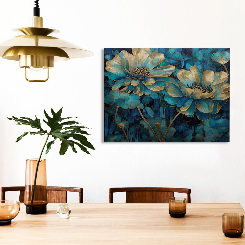 Golden Leaves Canvas Print