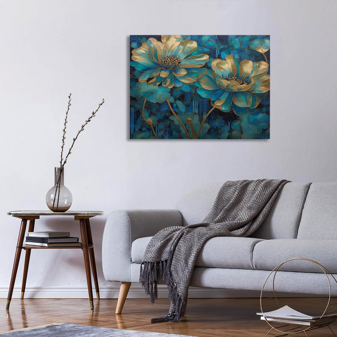 Golden Leaves Canvas Print