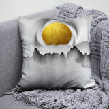 Golden Sun Throw Pillow