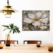 Gray Bloom Canvas Print