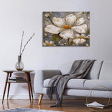 Gray Bloom Canvas Print