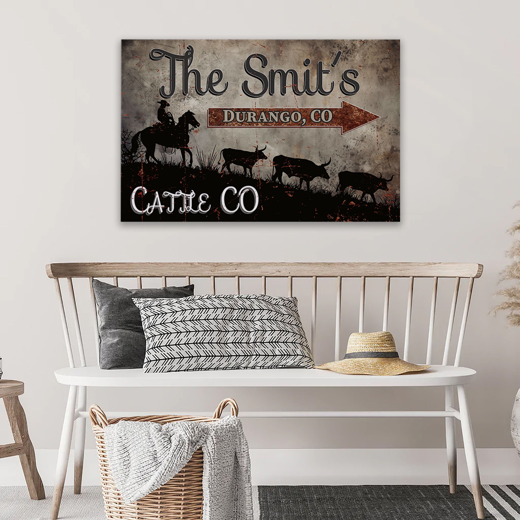 Grunge Sign Canvas Art