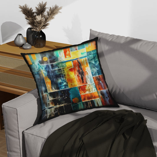 Harmony in Chaos Throw Pillow
