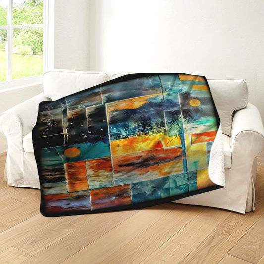 Harmony in Chaos Sherpa Blanket