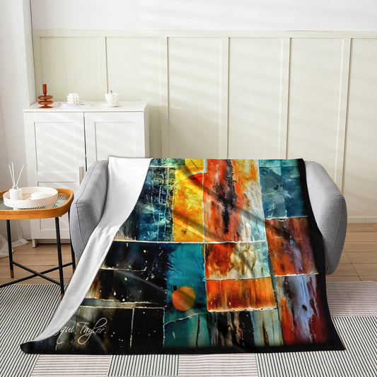 Harmony in Chaos Velveteen Blanket