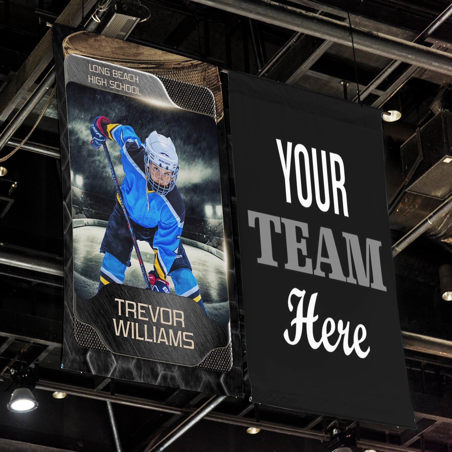 Honeycomb Hockey Banner