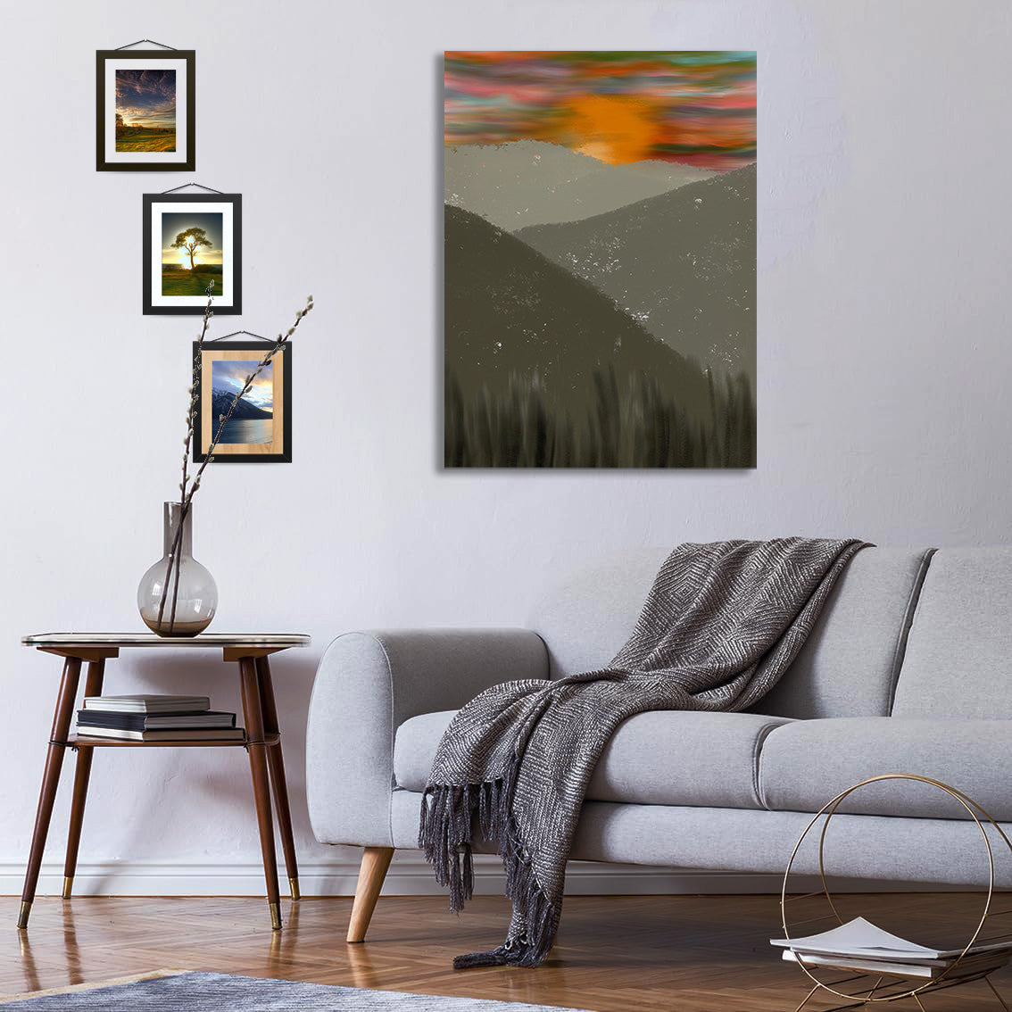 Horizon Sunset Canvas Print