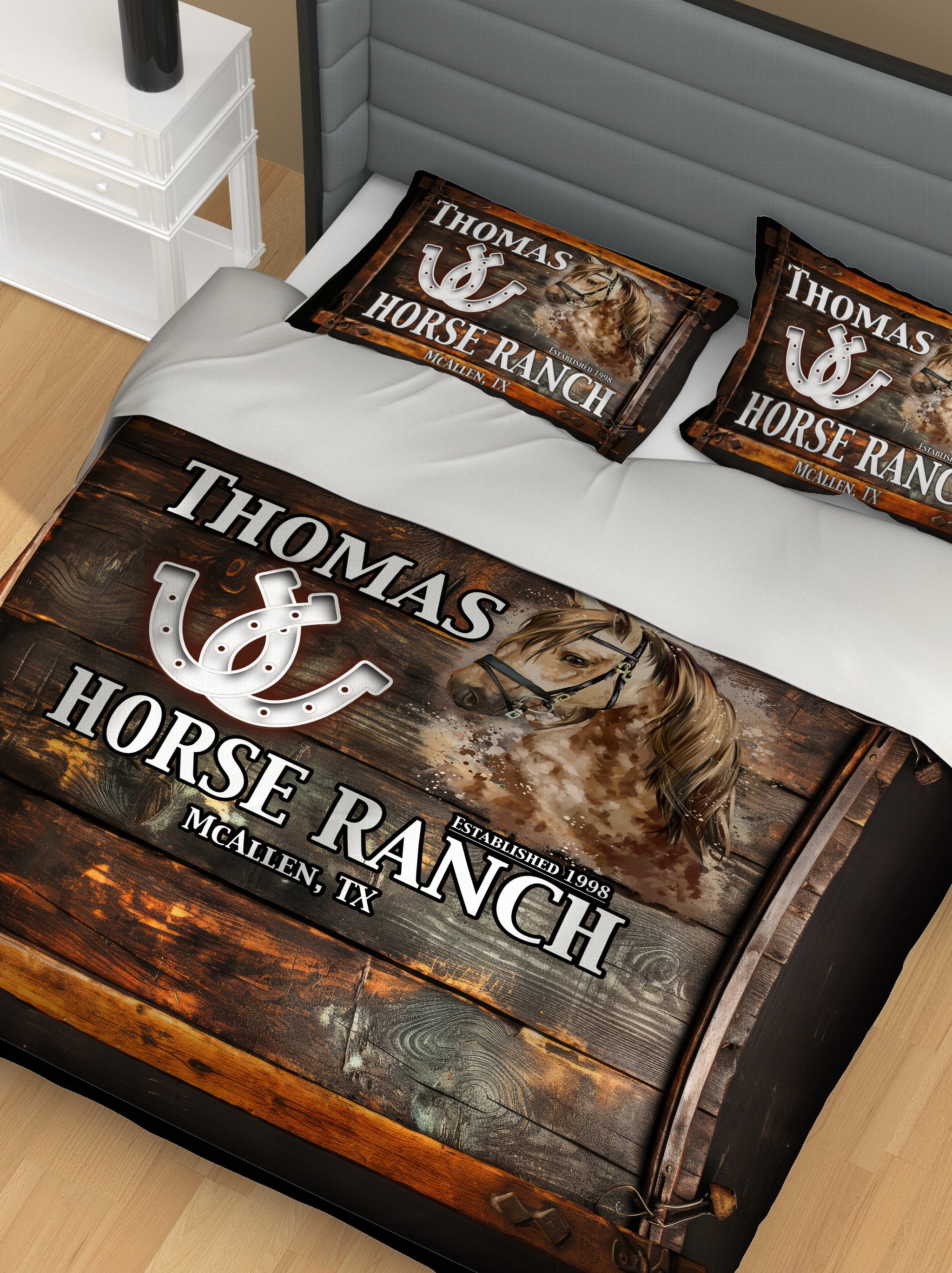 Horse Ranch 1998 Duvet Cover Set