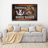 Horse Ranch 1998 Canvas Art