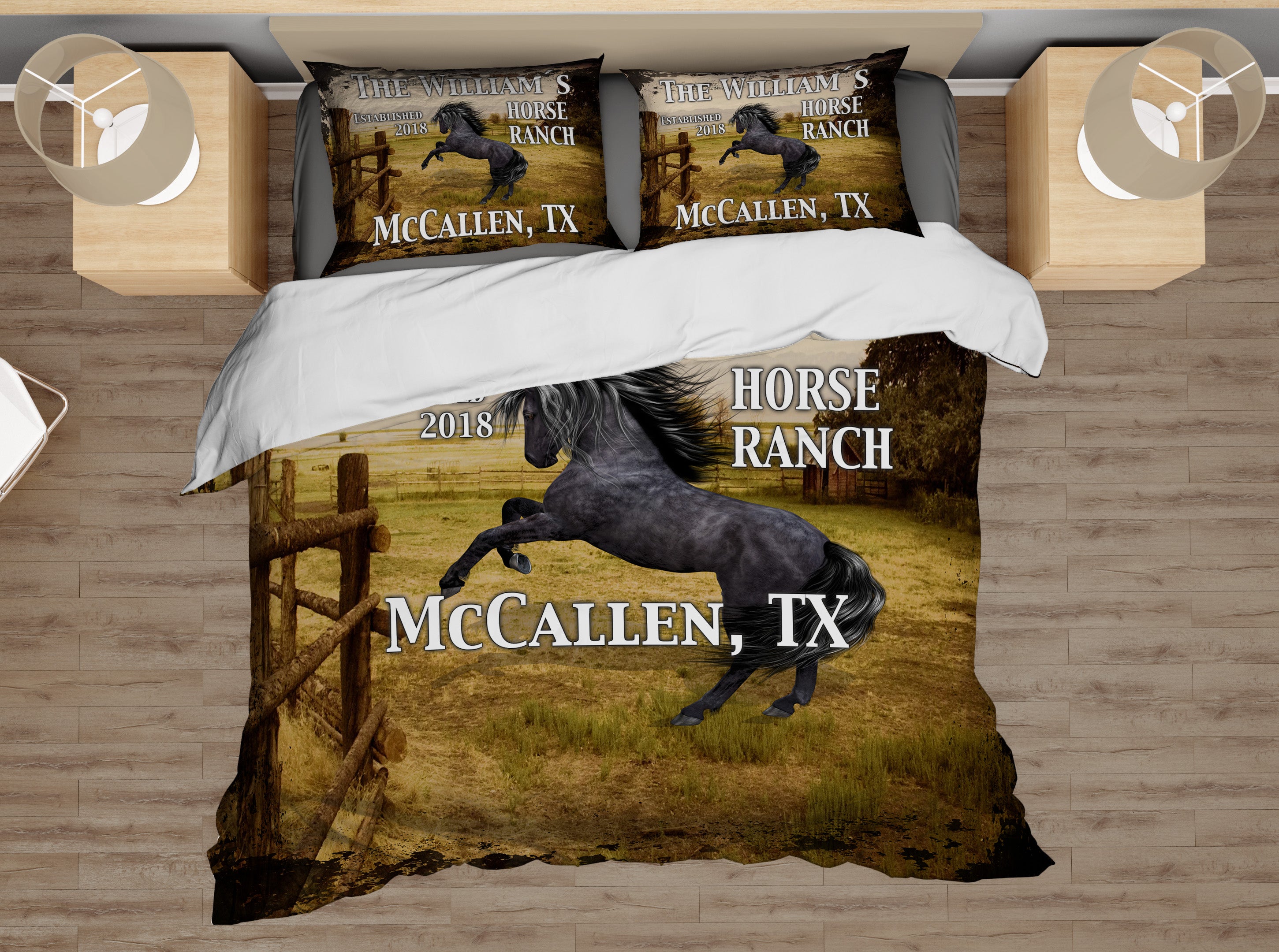 Horse Ranch 2018 Duvet Cover Set