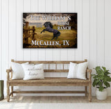 Horse Ranch 2018 Canvas Art