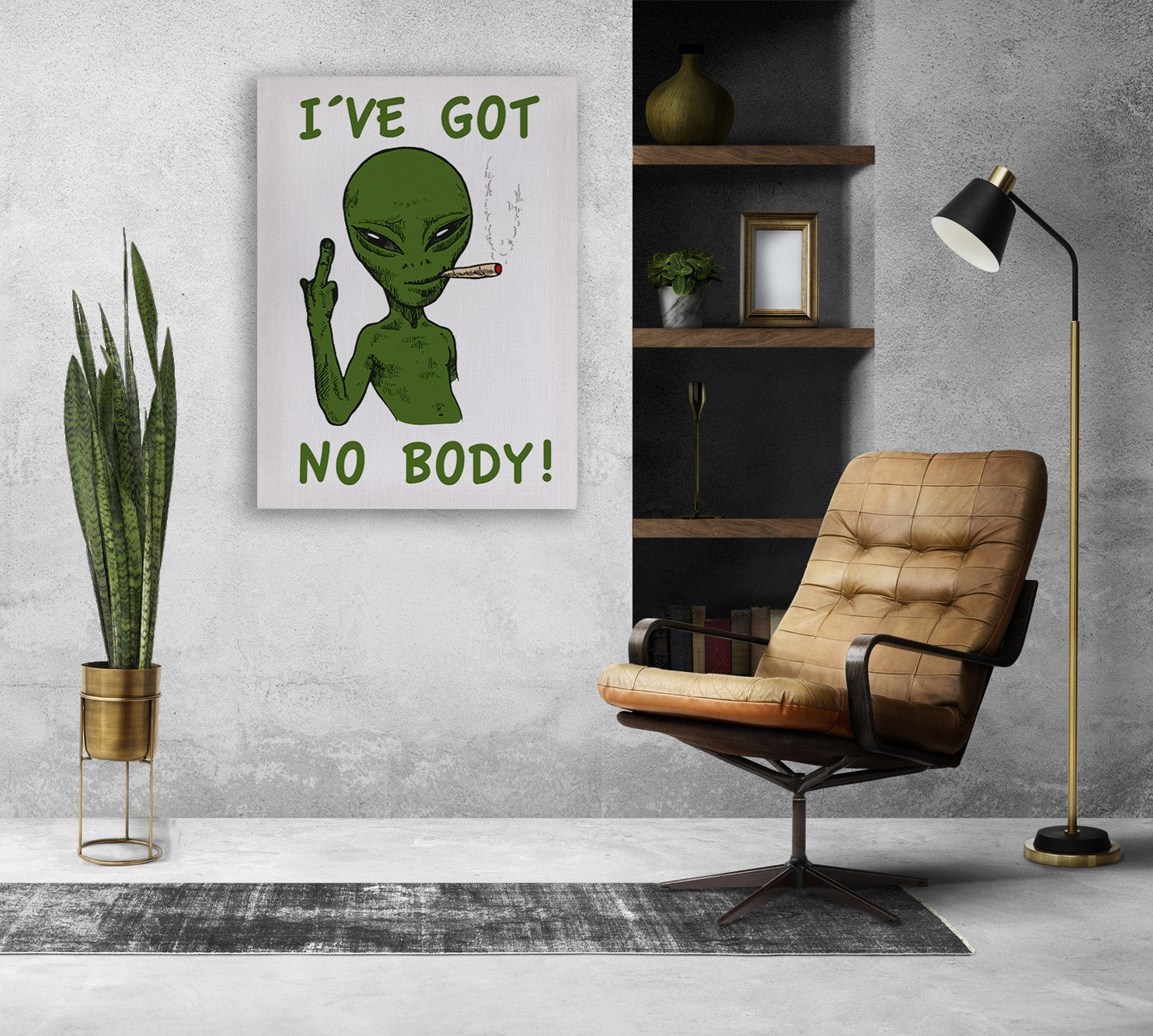 I´ve got No Body Canvas Print