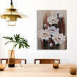 Ivory Floral Canvas Print