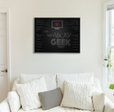 Just A Geek Canvas Print