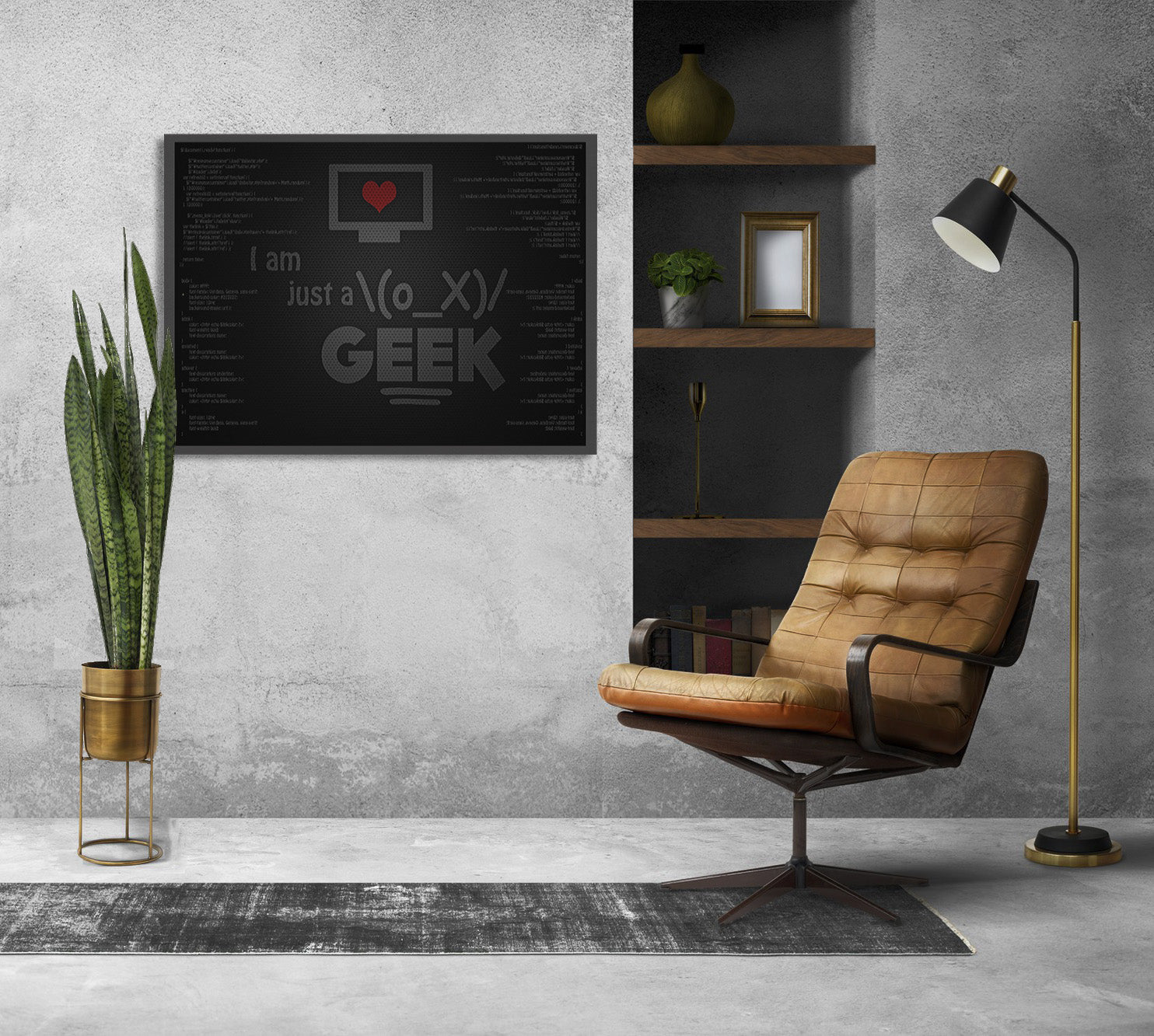 Just A Geek Canvas Print