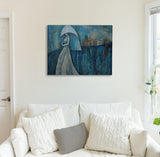 Lady in White Canvas Print