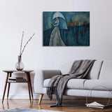 Lady in White Canvas Print