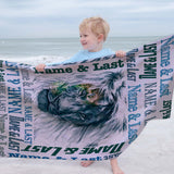 Lion Beach Towel