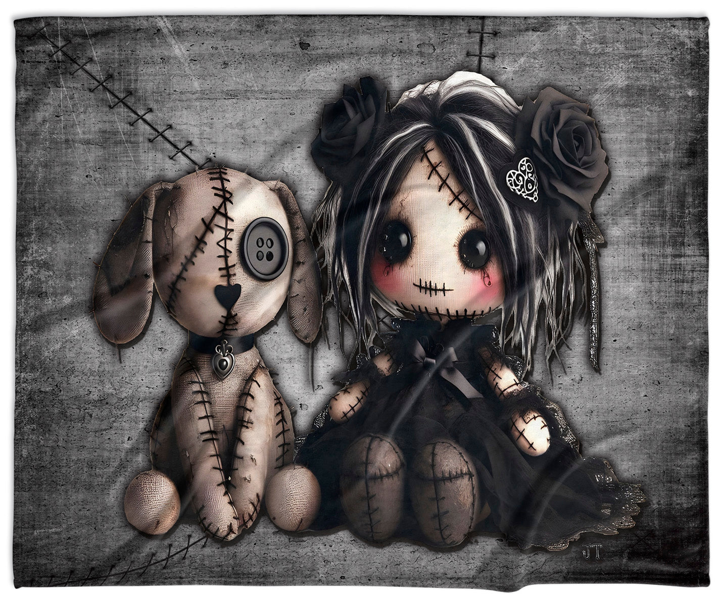 Little Stitch-ups - Old Friends Velveteen Blanket