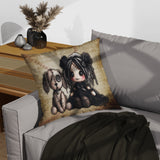 Little Stitch-ups - Old Friends Throw Pillow