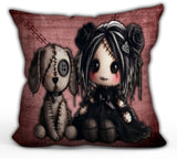 Little Stitch-ups - Old Friends Throw Pillow
