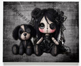 Little Stitch-ups Best Friends Puppy Canvas Art Print