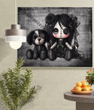 Little Stitch-ups Best Friends Puppy Canvas Art Print