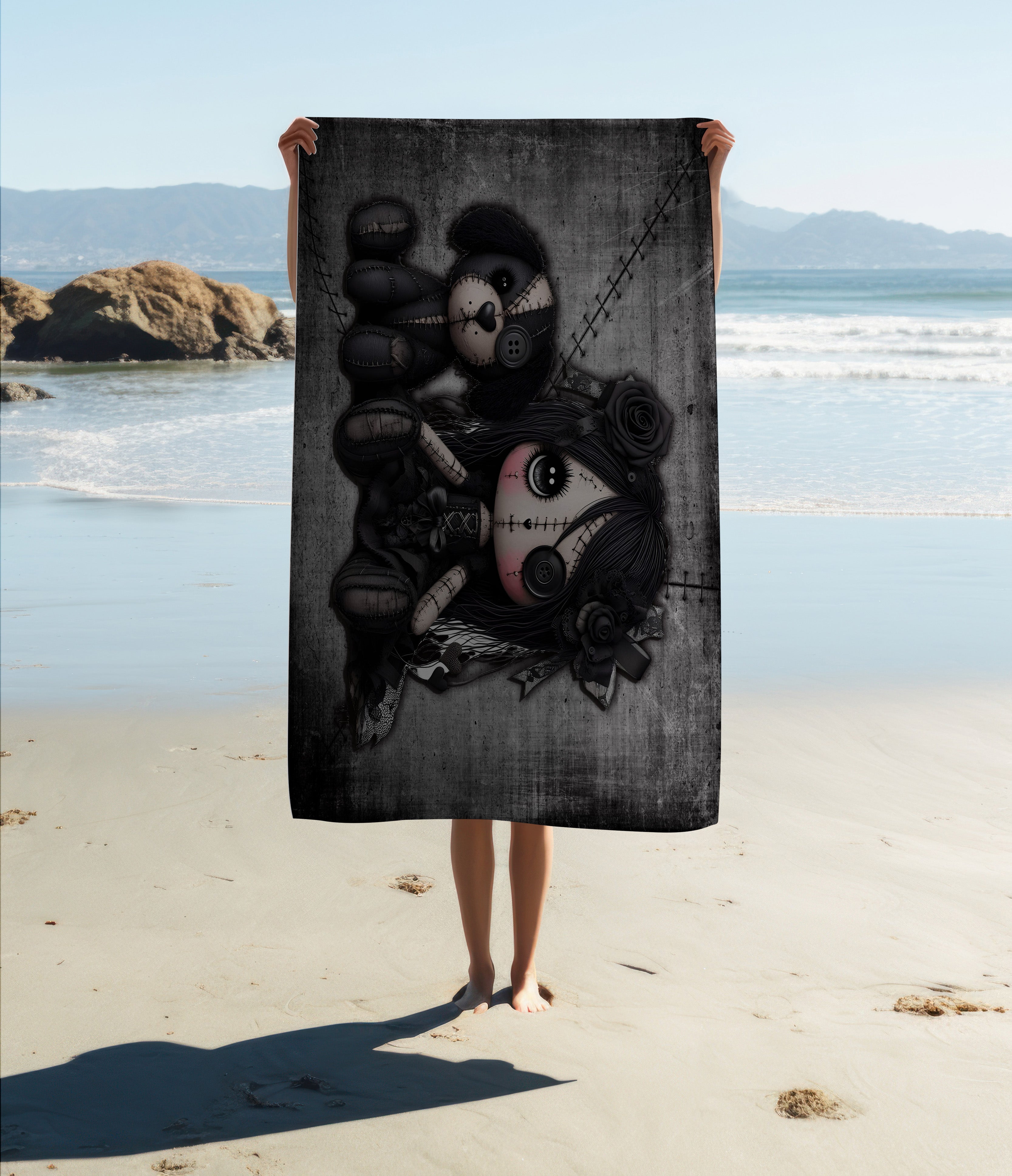 Little Stitch-ups Best Friends Puppy Beach Towel