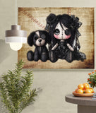 Little Stitch-ups Best Friends Puppy Canvas Art Print