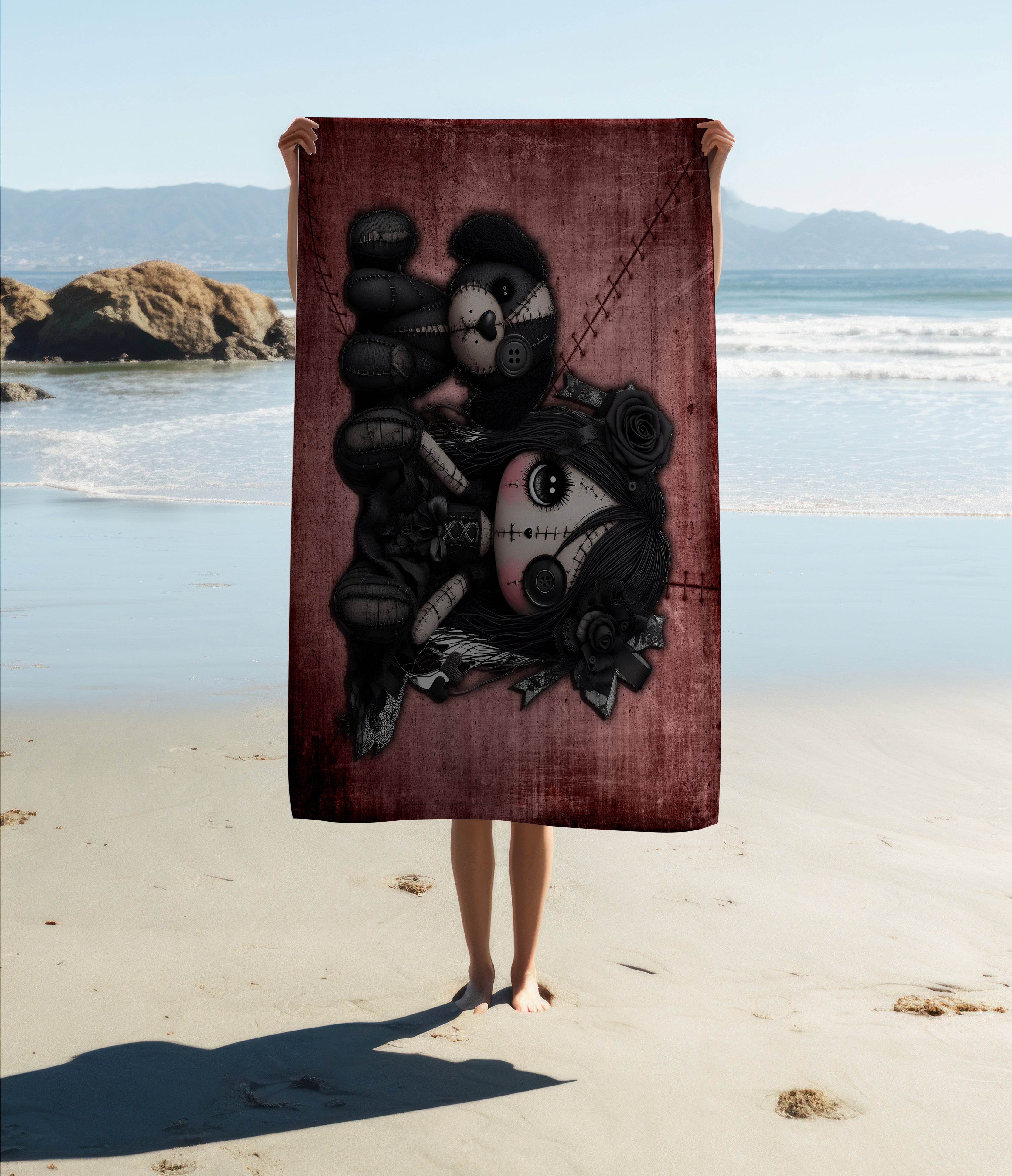 Little Stitch-ups Best Friends Puppy Beach Towel