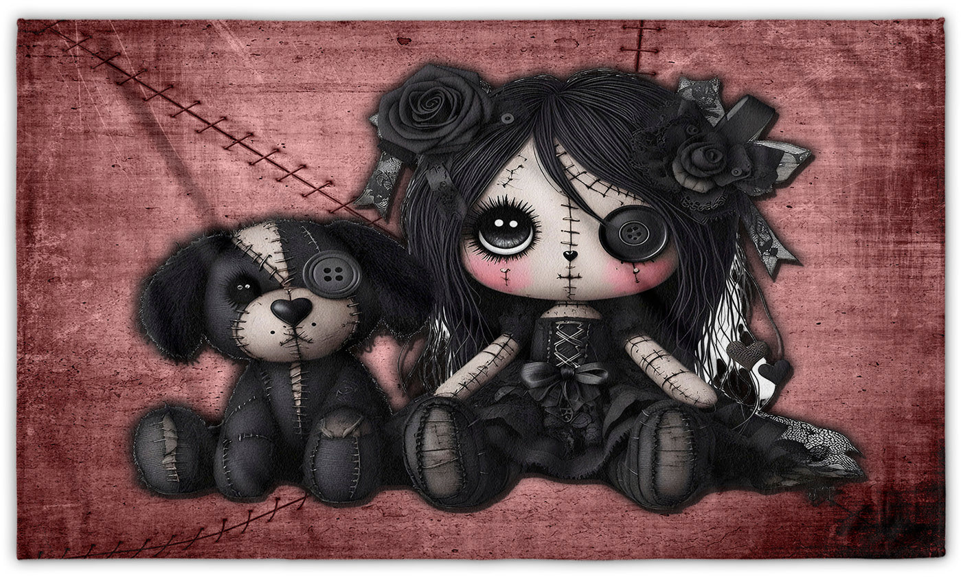 Little Stitch-ups Best Friends Puppy Beach Towel