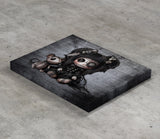 Little stitch -Old Friends - Rat Canvas Art Print