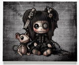 Little stitch -Old Friends - Rat Canvas Art Print